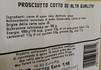 Prosciutto cotto