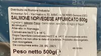 Salmone norvegese affumicato 500gr