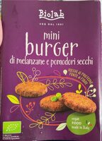 Mini burger di melanzane e pomodori secchi