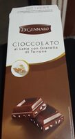 Cioccolato al latte con granella di torrone