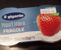 Yogurt intero fragole