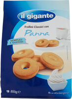 Frollini classici con panna