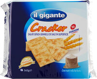 Cracke salati senza granelli di sale in superificie