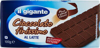 Cioccolato finissimo al latte