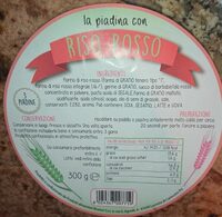Piadina con riso rosso