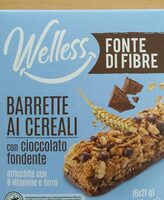Barrette ai cereali con cioccolato fondente