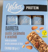 Barretta gusto caramello e arachidi