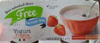 Yogurt fragola senza lattosio