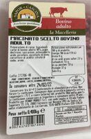 Macinato scelto bovino adulto