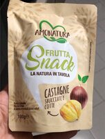 Castagne sbucciate e cotte