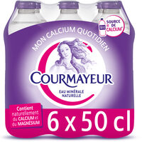 COURMAYEUR 6 x 0.50 L Eau Minérale Naturelle