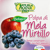 Bio polpa di mela mirtillo