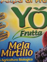 Polpa di frutta mela mirtillo