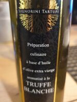 Huile d olive aromatisee a la truffe blanche & Lamelles