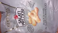 Snack di mais al gusto di formaggio