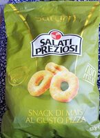 Snack di mais al gusto pizza