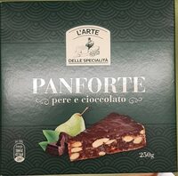 Panforte pere e cioccolato