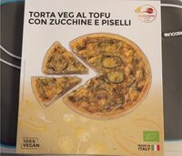 Torta Veg al Tofu con zucchine e piselli
