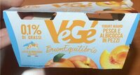 Yogurt magro pesca e albicocca in pezzi