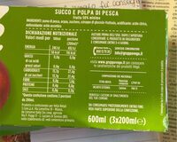 Succo e polpa di pesca