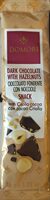 Snack cioccolato fondente con nocciole