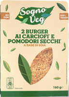 2 Burger ai carciofi e pomodori secchi