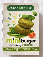 Miniburger zeleninový se špenátem