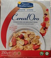 Fiocchi di riso con mais e frutti rossi