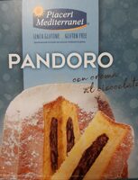 Pandoro con crema de chocolate sin gluten
