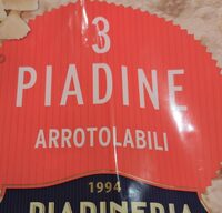 Piadine arrotollabili