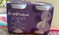 Yogurt magro biologico di capra al mirtillo