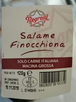Negroni Salame Finocchiona
