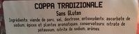 Chiffonnade de coppa Tradizionale