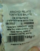 Arachidi tostate e salate