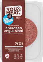Burge con carne macinata di aberdeen angus sired