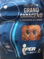 Frollini con Grano Saraceno e Zucchero di Canna