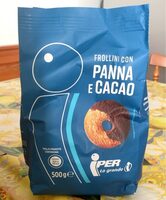 Frollini con panna e cacao