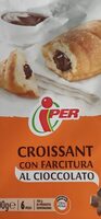 Croissant con farcitura al cioccolato