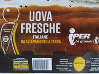 Uova fresche italiane da allevamento a terra