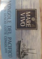 Vongole del Pacifico con guscio cotte congelate