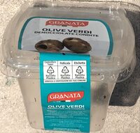 Olive verdi denocciolate condite