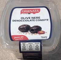 Olive nere denocciolate condite