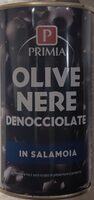 Olive nere denocciolate in salamoia