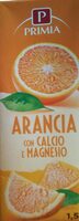 Arancia con calcio e magnesio
