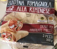 Piadina romagnola IGP Alla riminese