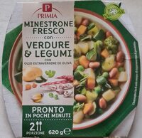 Minestrone fresco con verdure e legumi