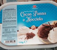 Gelato cacao panna e nocciola