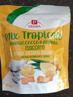 Mix tropicale mango cocco e ananas essiccato