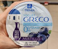 Yogurt Greco 0% Grassi Mirtillo