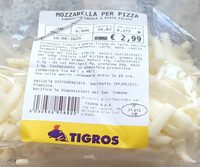 Mozzarella per pizza